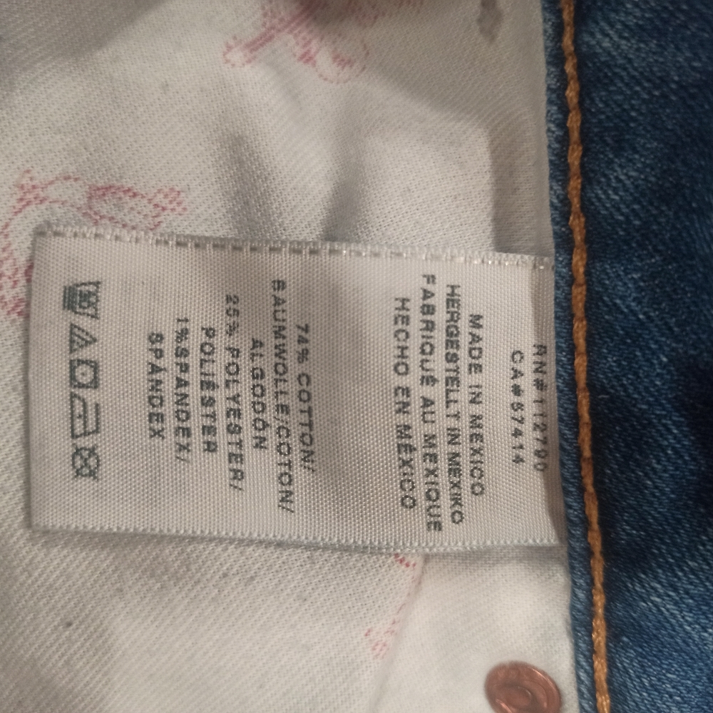 TRUE RELIGION WOMEN'S denim Jeans Low Rise Skinny w/ Flaps Size 27 - Picture 8 of 16